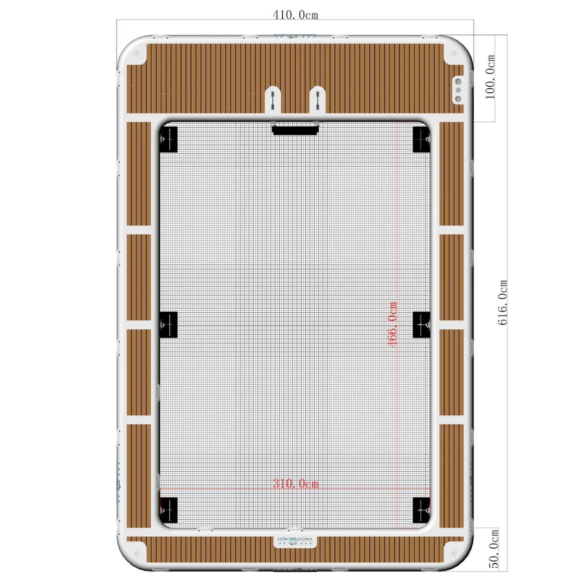 Yachtbeach Luxury Pool 6.2 x 4.1 x 0.2m Dropstich