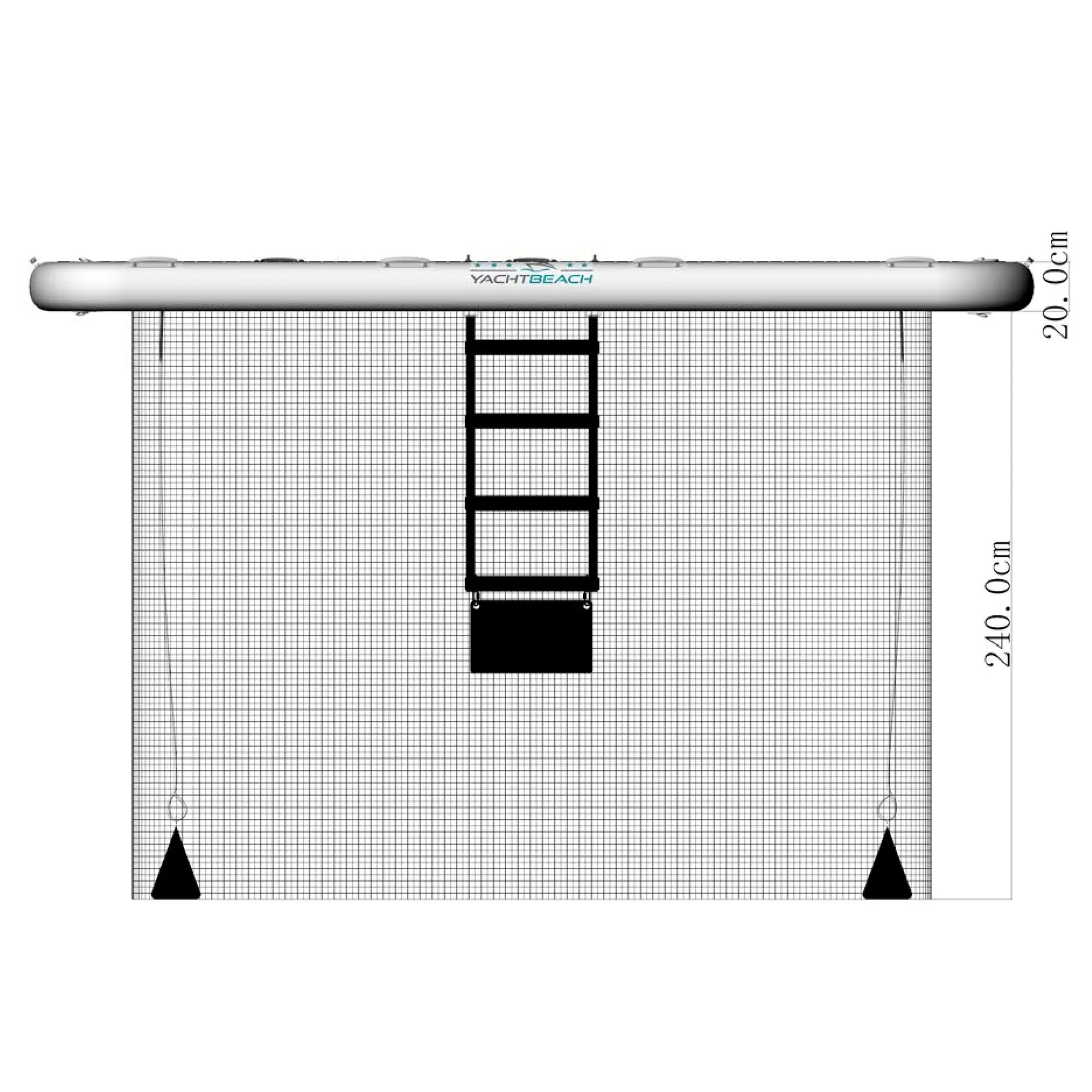 Yachtbeach Luxury Pool 6.2 x 4.1 x 0.2m Dropstich
