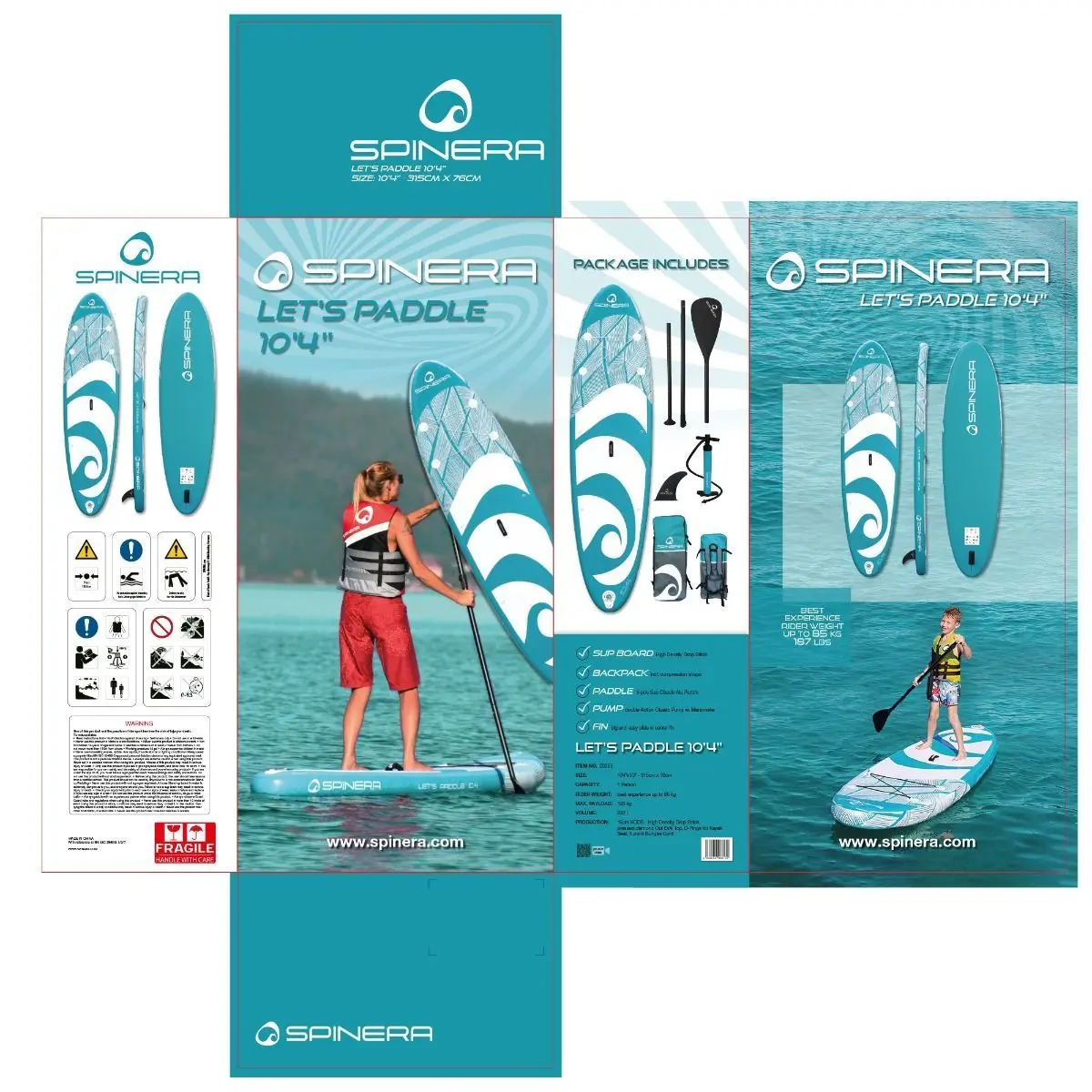 Spinera SUP Lets Paddle 10.4 - 315x76x15cm
