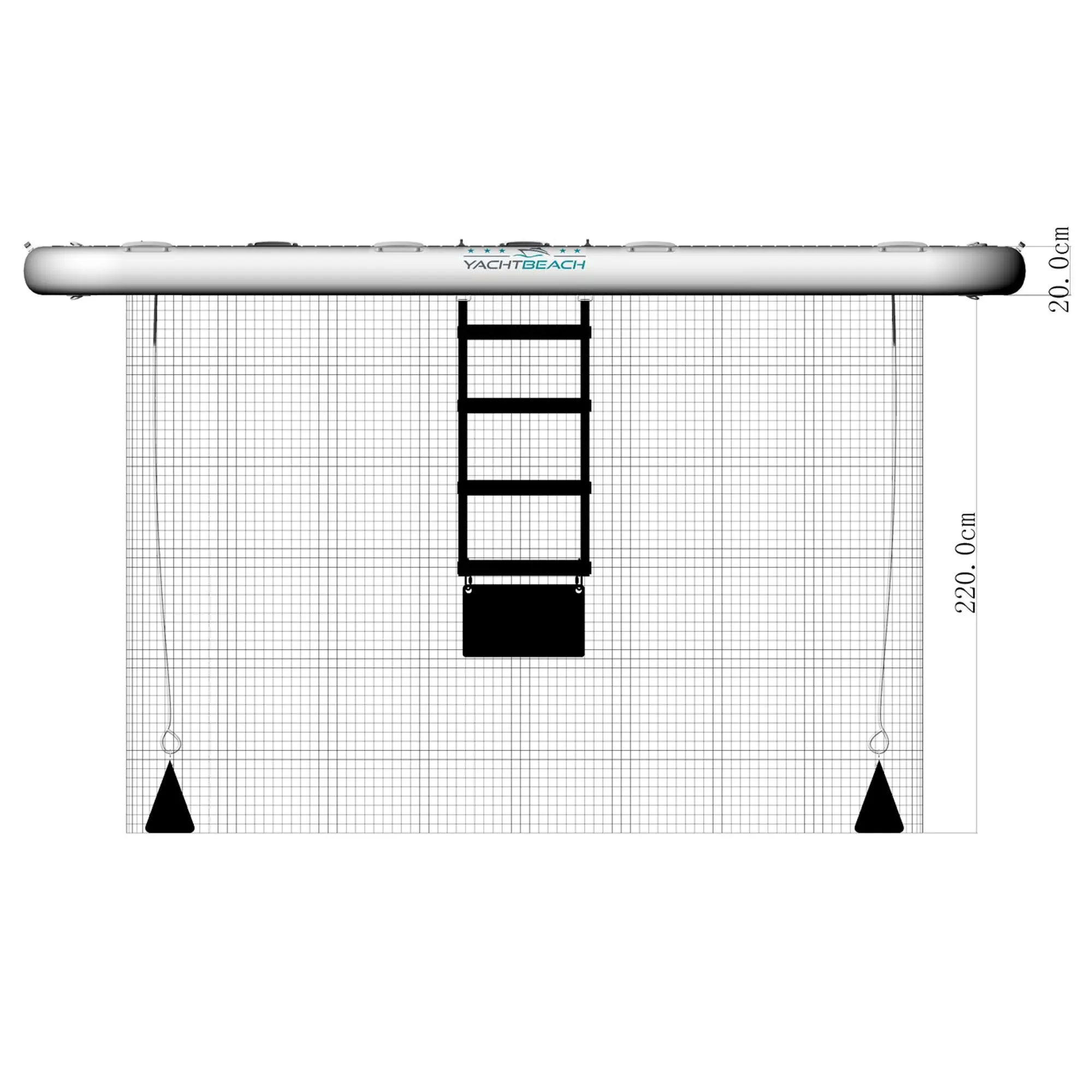 Yachtbeach Luxury Pool 4.1 x 4.1 x 0.2m Dropstitch