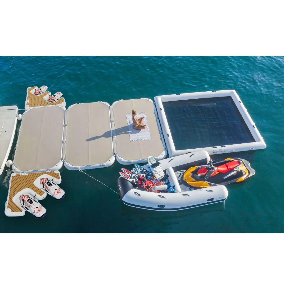 Yachtbeach Multi Dock and Lounger 2m x 2 m x 20cm