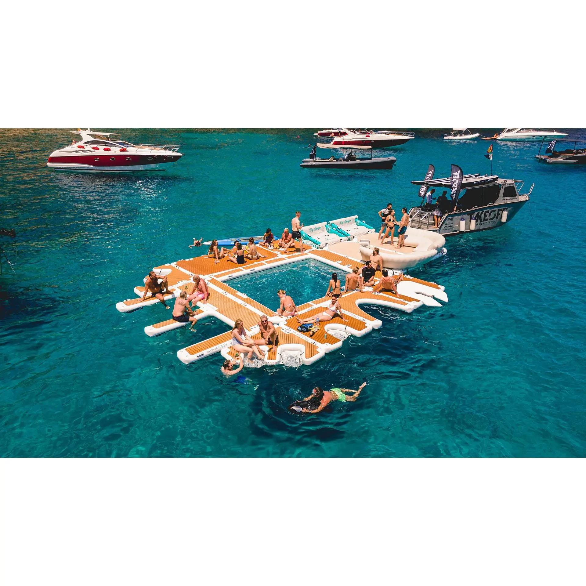 Yachtbeach Multi Dock and Lounger 2m x 2 m x 20cm