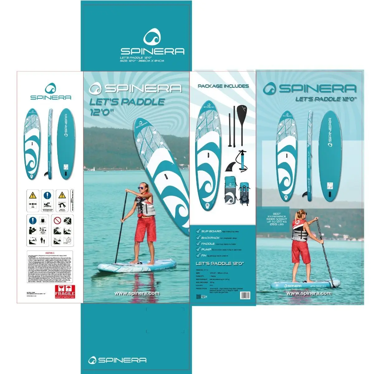 Spinera SUP Lets Paddle 12.0 - 366x84x15cm