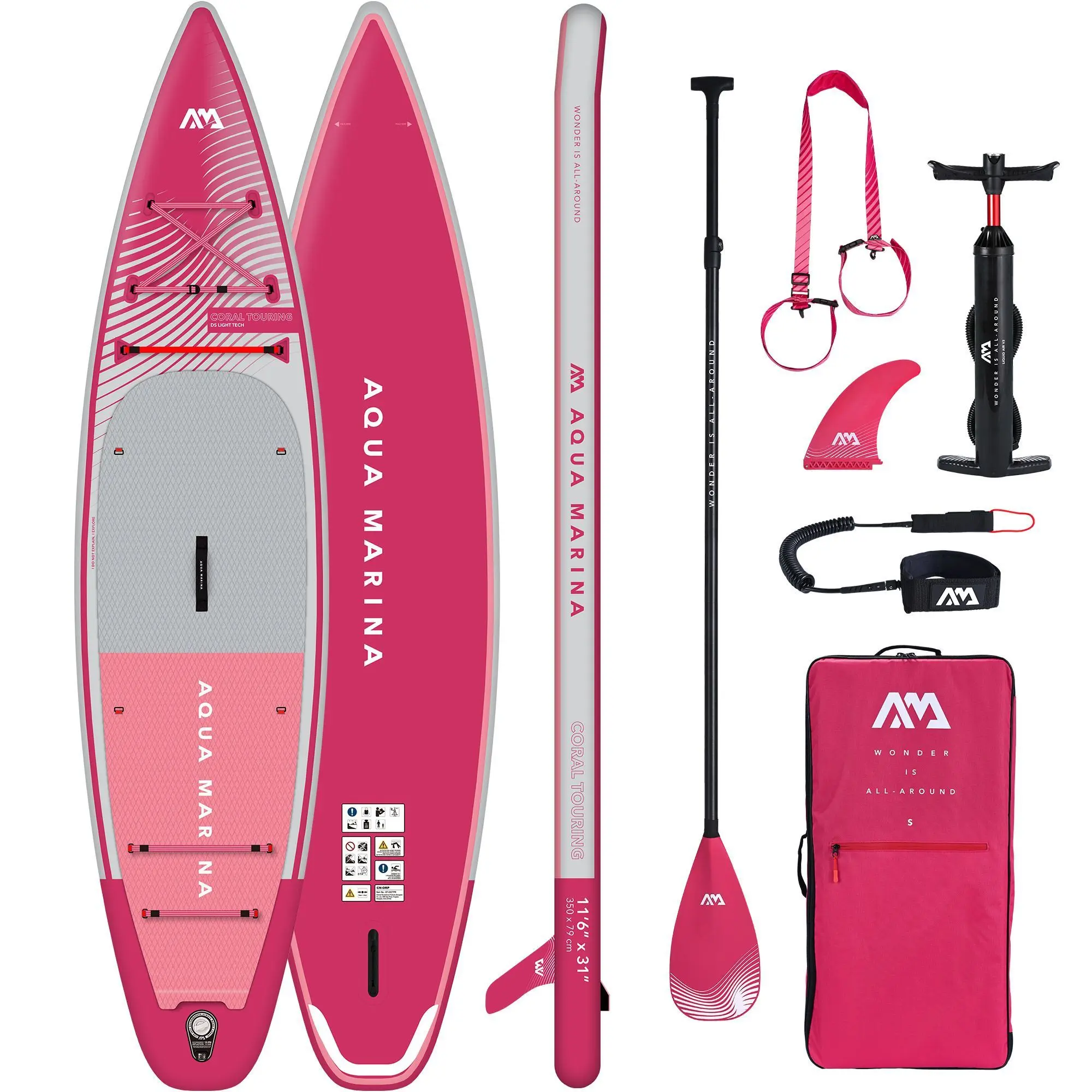 Aqua Marina Coral Touring (Raspberry) 2023   -  350 x 79 x 15cm