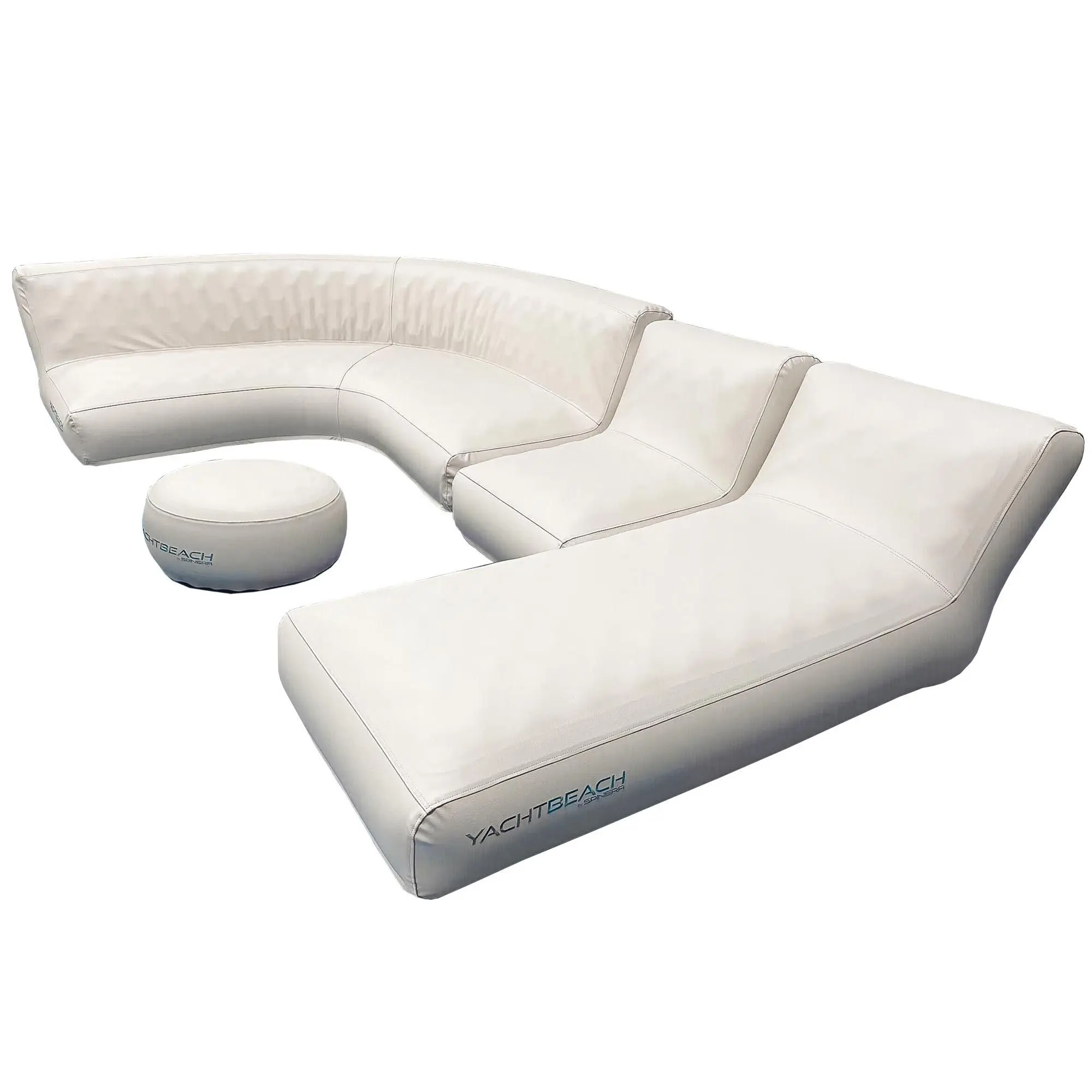 Yachtbeach Marine Leather Stool  60 cm