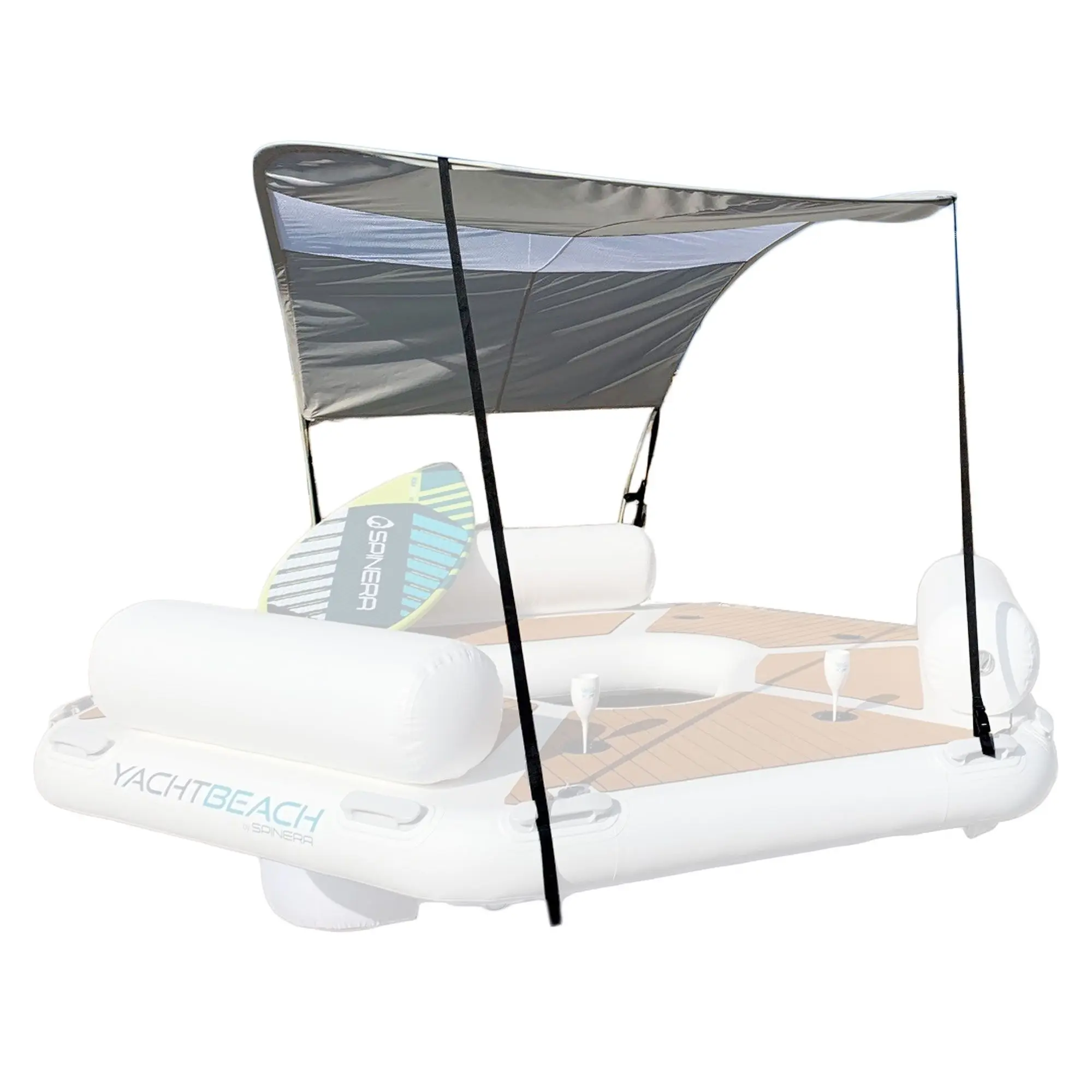 Yachtbeach Sun Roof  with 2 molded Connectors fits to all YB Platform, Docks, Pool or Sunbed